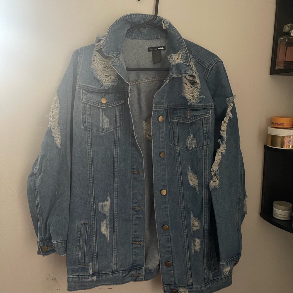 Ripped Jean Jacket